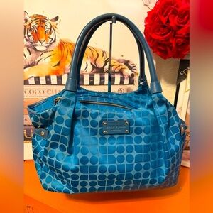 Kate Spade Blue Geometric Shoulder Bag